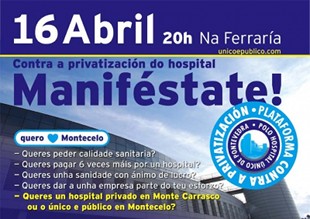 Cartaz da manifestación